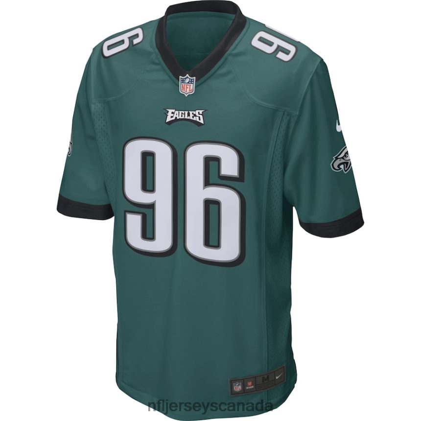 Men Philadelphia Eagles Derek Barnett Nike Green Game Jersey Clothing NFL TBXFR62953