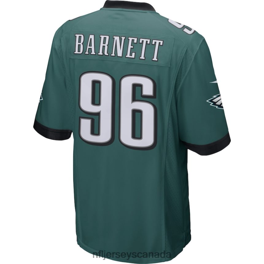 Men Philadelphia Eagles Derek Barnett Nike Green Game Jersey Clothing NFL TBXFR62953