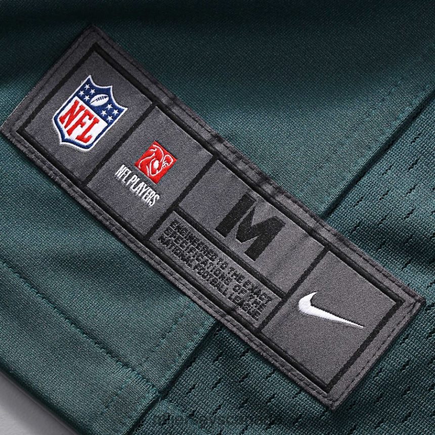 Men Philadelphia Eagles Derek Barnett Nike Green Game Jersey Clothing NFL TBXFR62953