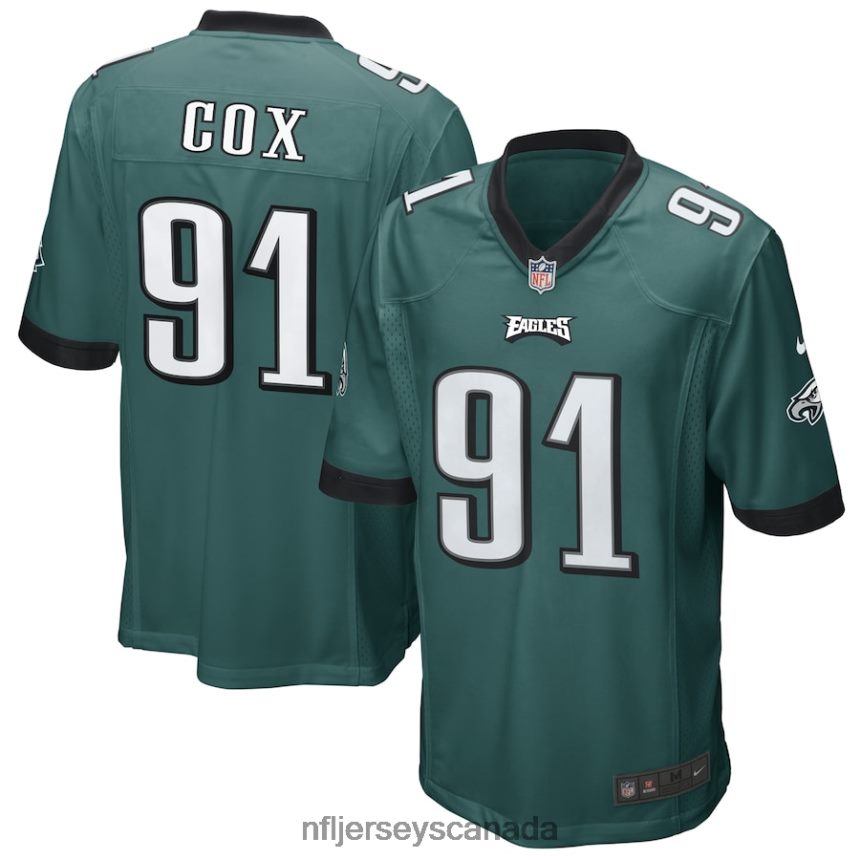 Men Philadelphia Eagles Fletcher Cox Nike Midnight Green Game Jersey Clothing NFL TBXFR6328