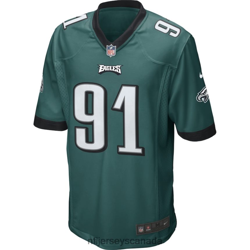 Men Philadelphia Eagles Fletcher Cox Nike Midnight Green Game Jersey Clothing NFL TBXFR6328