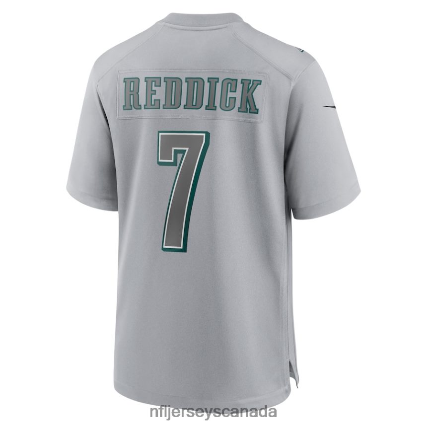 Men Philadelphia Eagles Haason Reddick Nike Gray Super Bowl LVII Patch Atmosphere Fashion Game Jersey Clothing NFL TBXFR6663