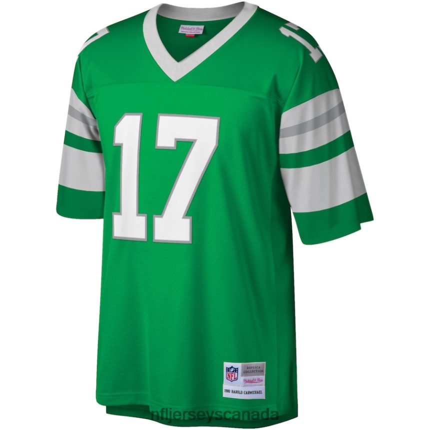 Men Philadelphia Eagles Harold Carmichael Mitchell  Ness Kelly Green Legacy Replica Jersey Clothing NFL TBXFR62146