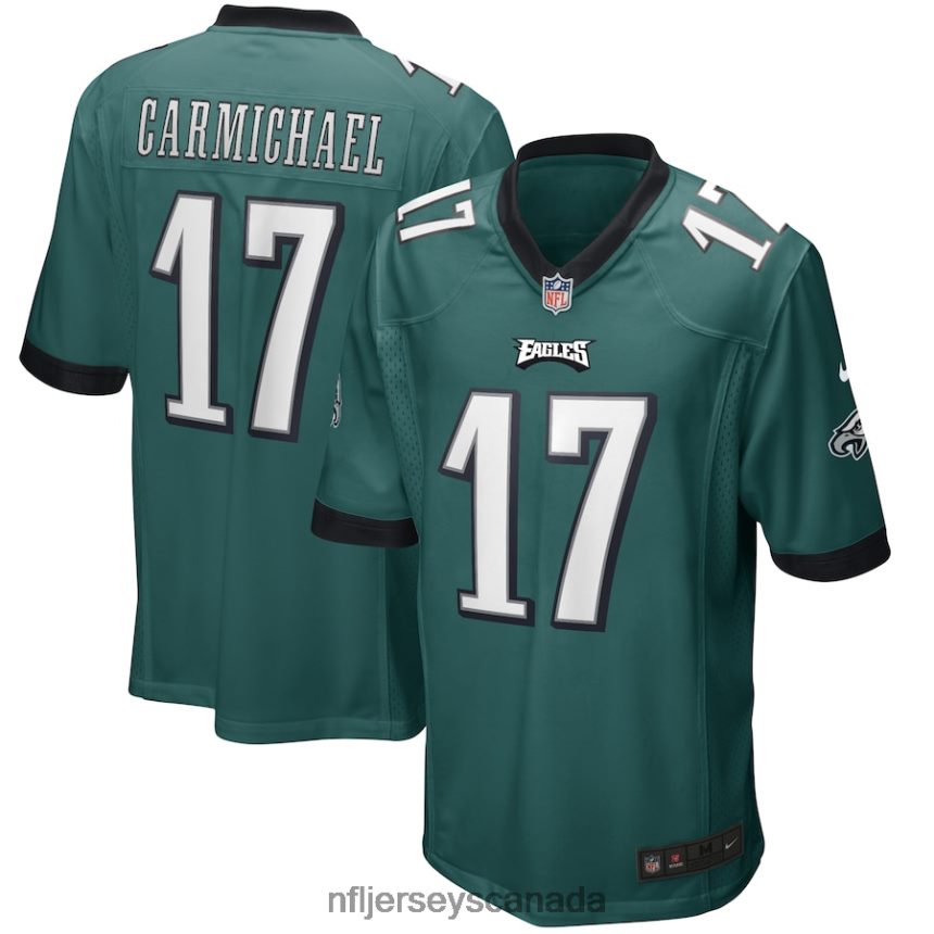 Men Philadelphia Eagles Harold Carmichael Nike Midnight Green Game Retired Player Jersey Clothing NFL TBXFR62873