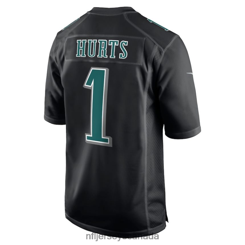 Men Philadelphia Eagles Jalen Hurts Nike Black Super Bowl LVII Patch Fashion Game Jersey Clothing NFL TBXFR654