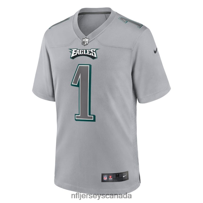 Men Philadelphia Eagles Jalen Hurts Nike Gray Atmosphere Fashion Game Jersey Clothing NFL TBXFR6153