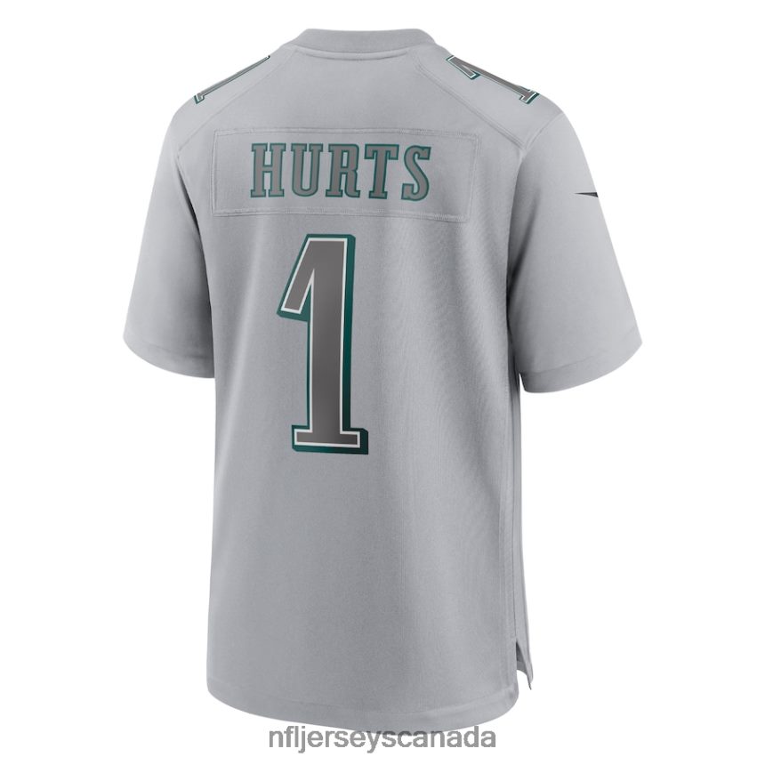 Men Philadelphia Eagles Jalen Hurts Nike Gray Atmosphere Fashion Game Jersey Clothing NFL TBXFR6153