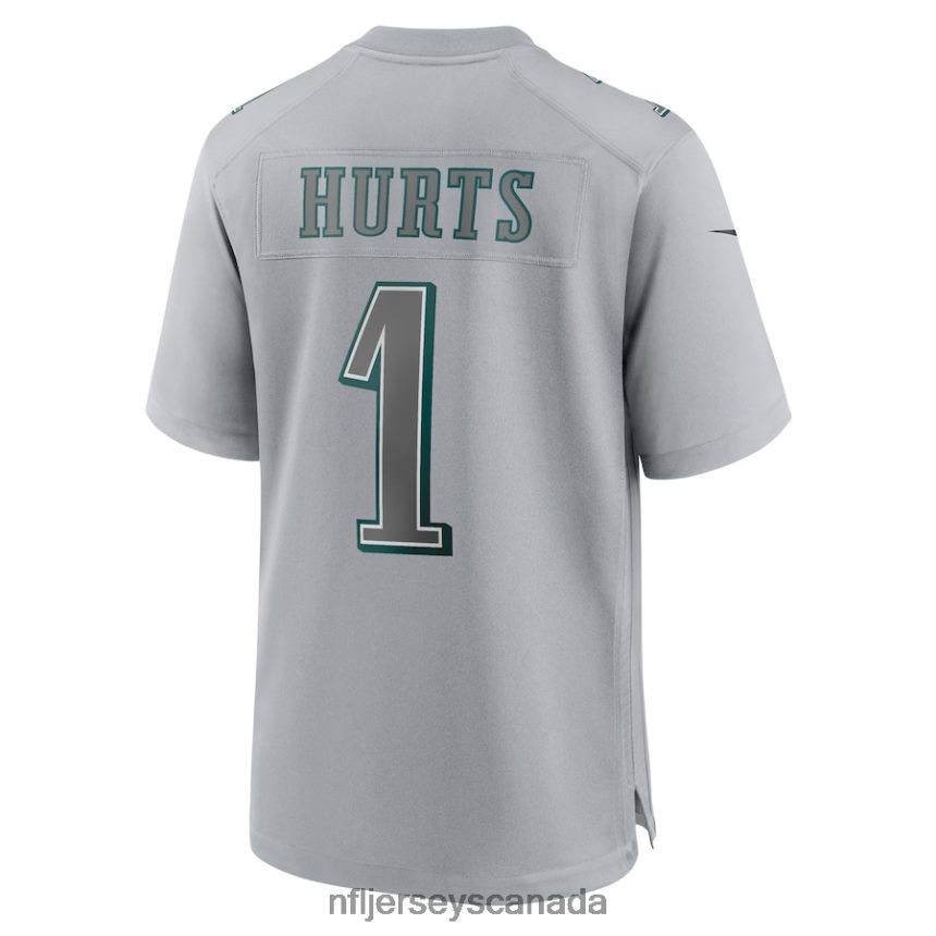 Men Philadelphia Eagles Jalen Hurts Nike Gray Super Bowl LVII Patch Atmosphere Fashion Game Jersey Clothing NFL TBXFR6105