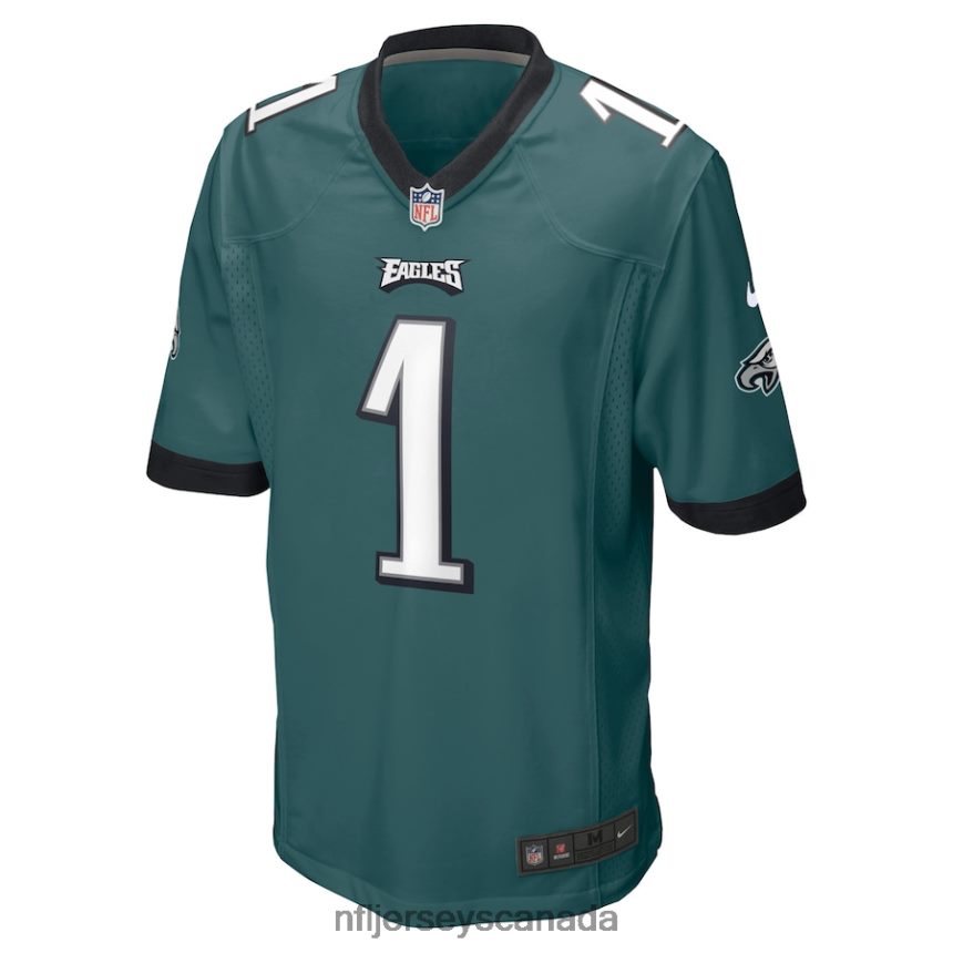 Men Philadelphia Eagles Jalen Hurts Nike Midnight Green Player Jersey Clothing NFL TBXFR615