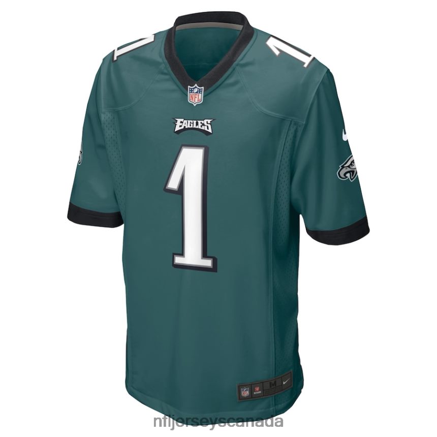 Men Philadelphia Eagles Jalen Hurts Nike Midnight Green Team Game Jersey Clothing NFL TBXFR6147