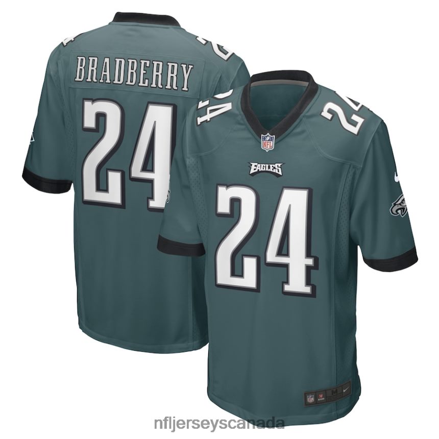 Men Philadelphia Eagles James Bradberry Nike Midnight Green Game Player Jersey Clothing NFL TBXFR61984