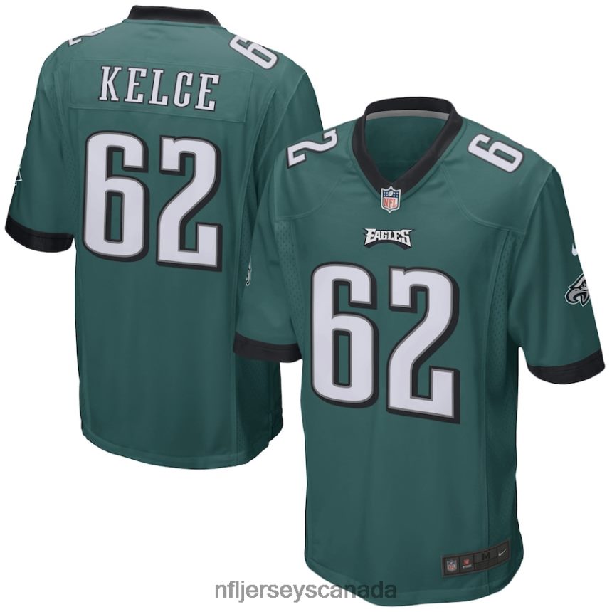 Men Philadelphia Eagles Jason Kelce Nike Green Game Player Jersey Clothing NFL TBXFR61297