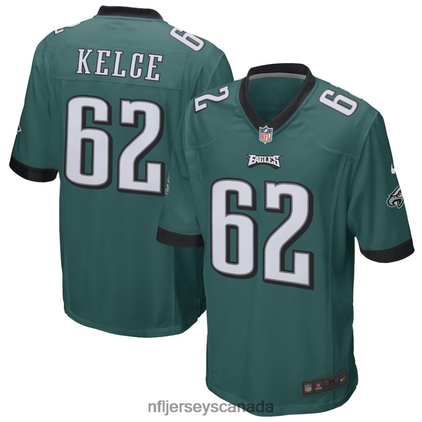 Men Philadelphia Eagles Jason Kelce Nike Midnight Green Game Jersey Clothing NFL TBXFR66
