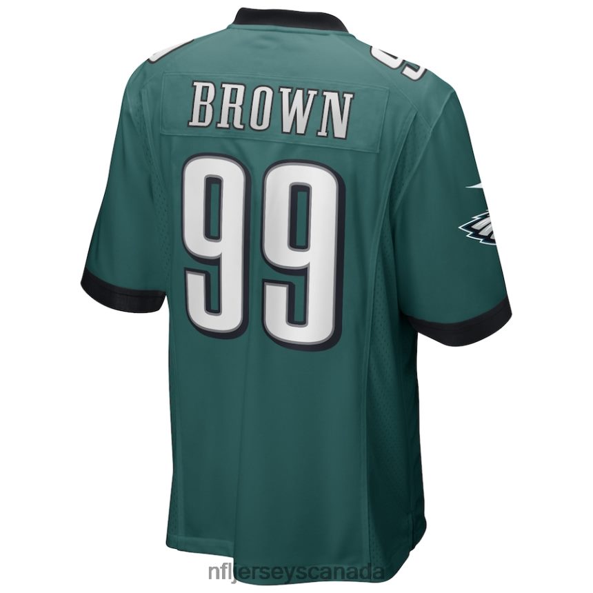 Men Philadelphia Eagles Jerome Brown Nike Midnight Green Game Retired Player Jersey Clothing NFL TBXFR62568