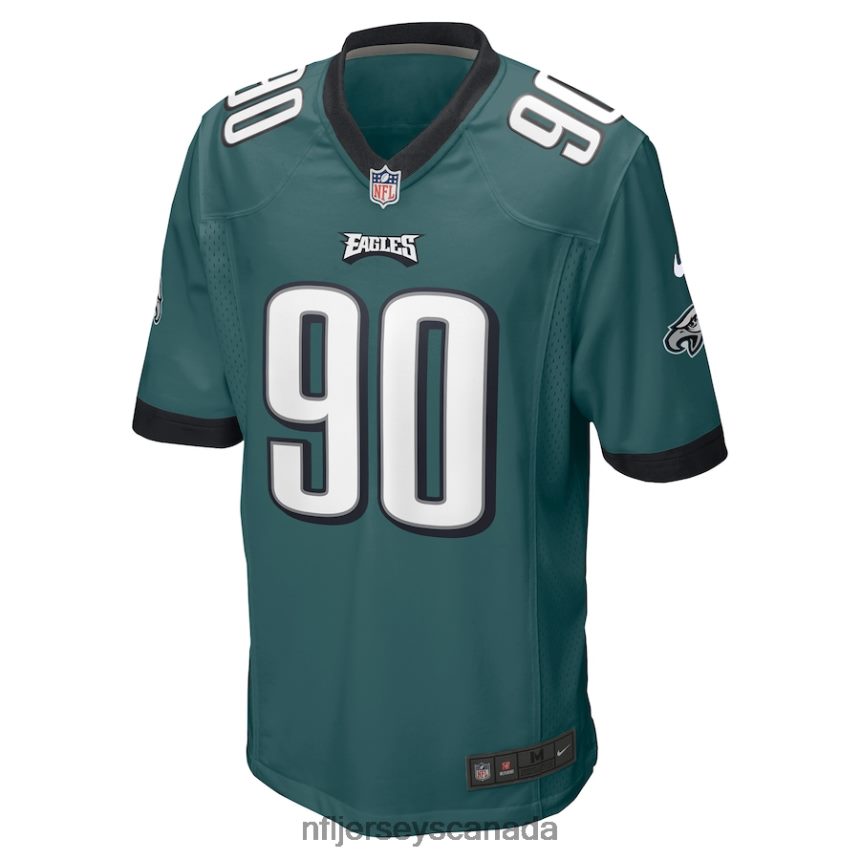 Men Philadelphia Eagles Jordan Davis Nike Green Player Game Jersey Clothing NFL TBXFR62206