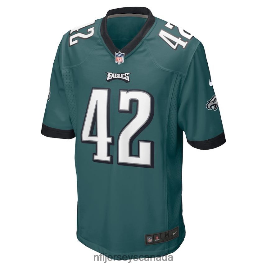 Men Philadelphia Eagles K\Von Wallace Nike Midnight Green Game Jersey Clothing NFL TBXFR63115