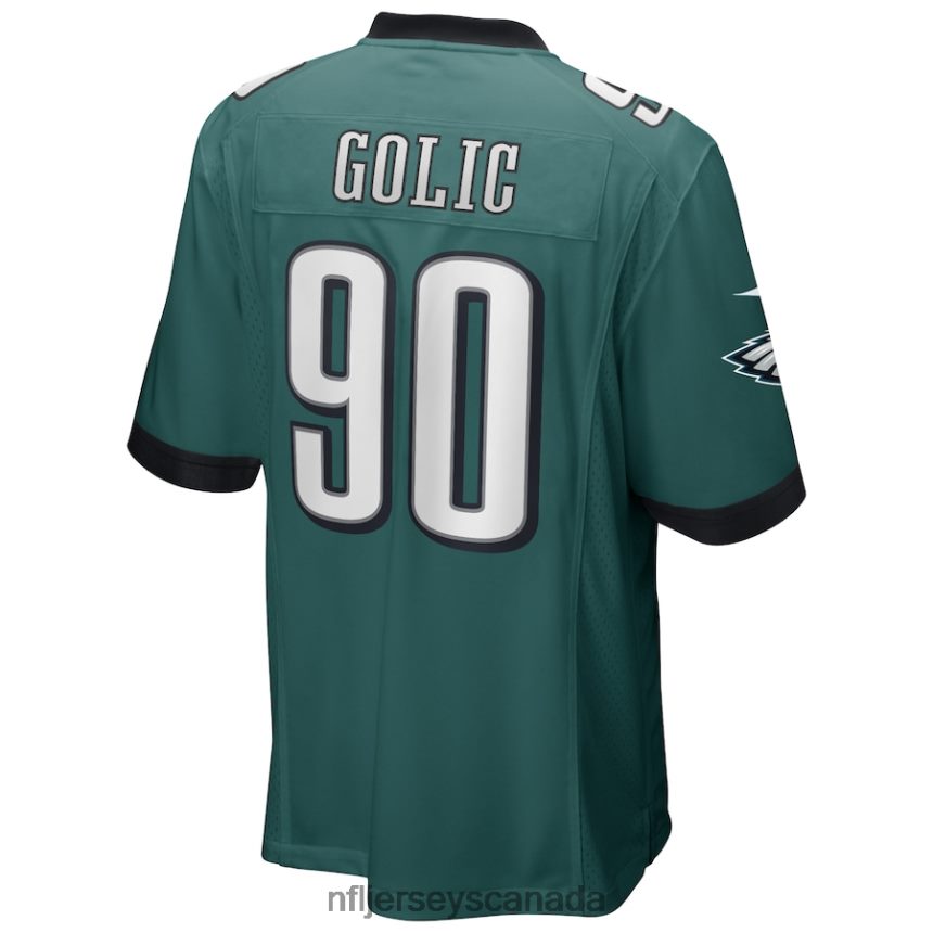 Men Philadelphia Eagles Mike Golic Nike Midnight Green Game Retired Player Jersey Clothing NFL TBXFR66816