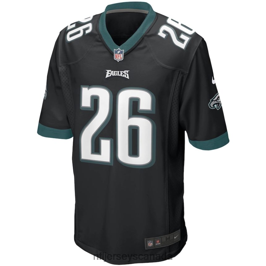 Men Philadelphia Eagles Miles Sanders Nike Black Game Jersey Clothing NFL TBXFR61042