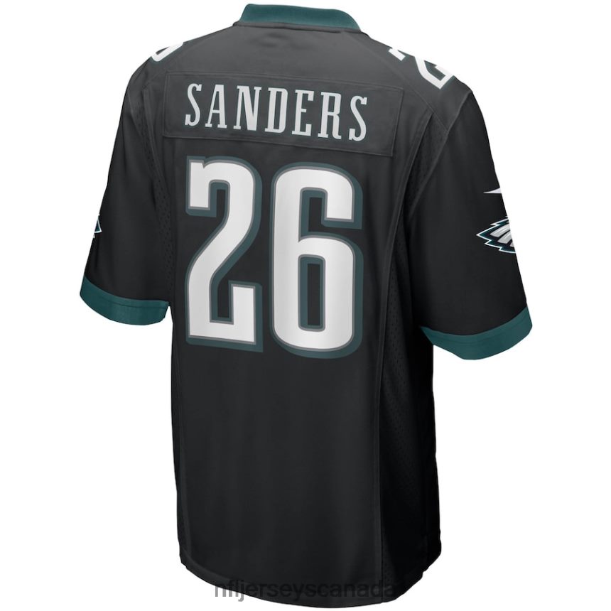 Men Philadelphia Eagles Miles Sanders Nike Black Game Jersey Clothing NFL TBXFR61042