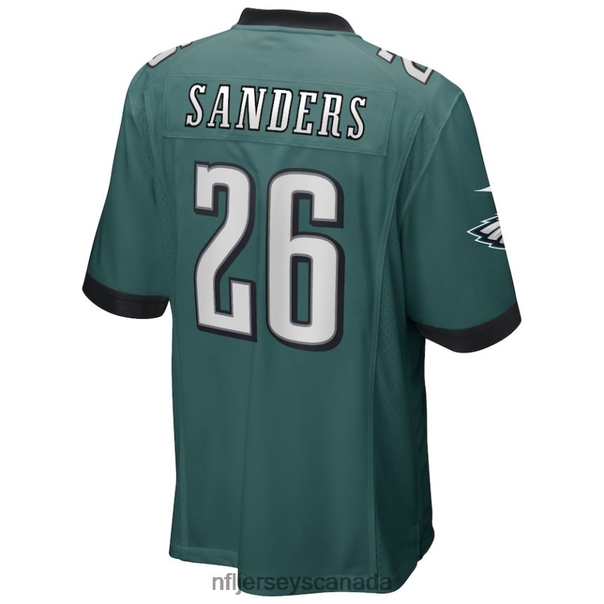 Men Philadelphia Eagles Miles Sanders Nike Midnight Green Game Player Jersey Clothing NFL TBXFR61330