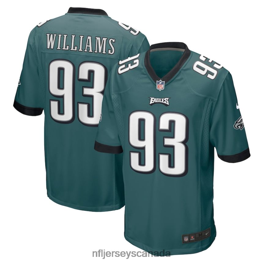 Men Philadelphia Eagles Milton Williams Nike Midnight Green Game Jersey Clothing NFL TBXFR64665