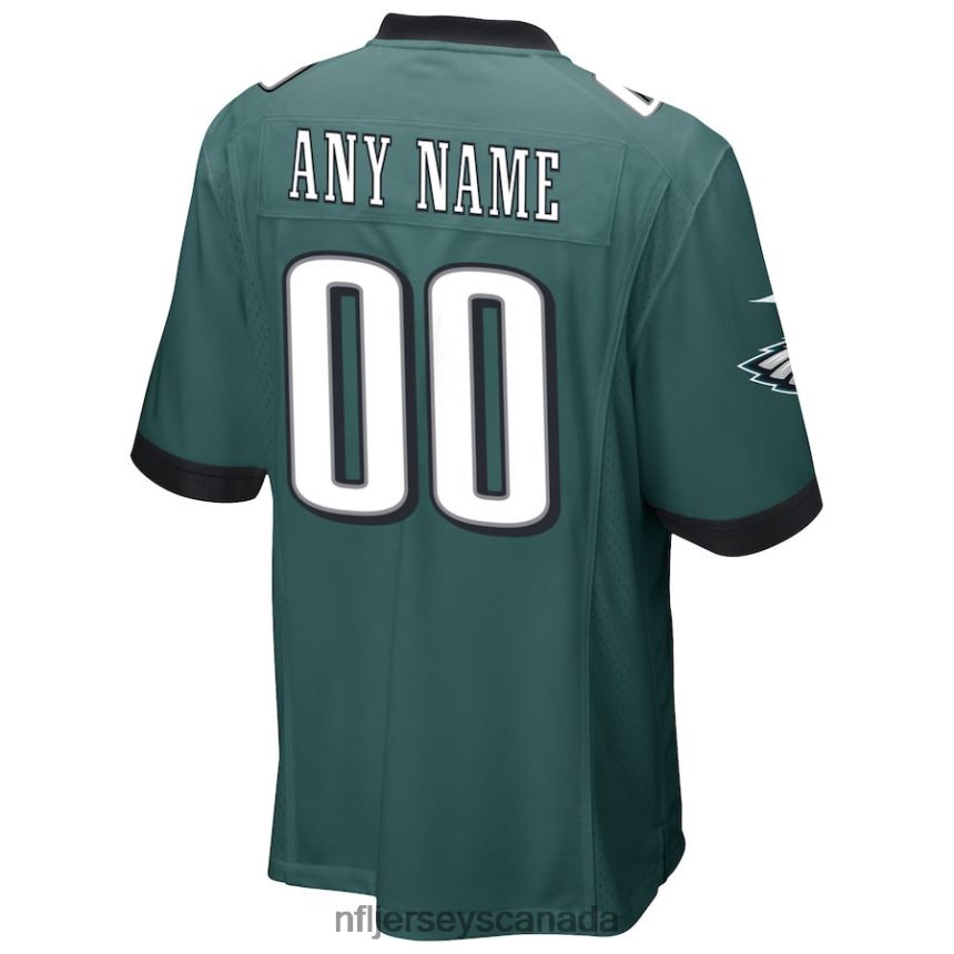 Men Philadelphia Eagles Nike Midnight Green Custom Game Jersey Clothing NFL TBXFR613