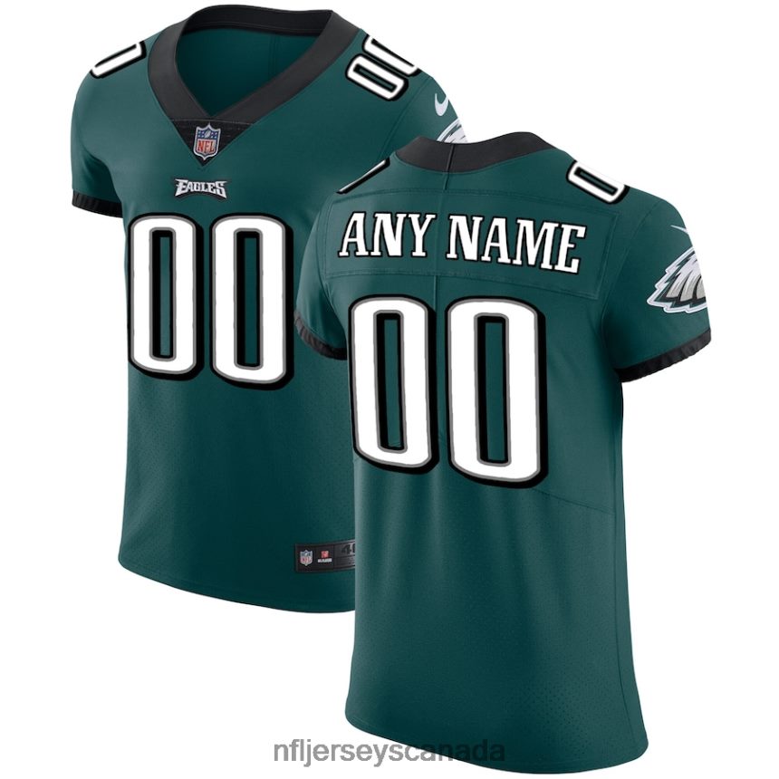 Men Philadelphia Eagles Nike Midnight Green Vapor Untouchable Custom Elite Jersey Clothing NFL TBXFR6154