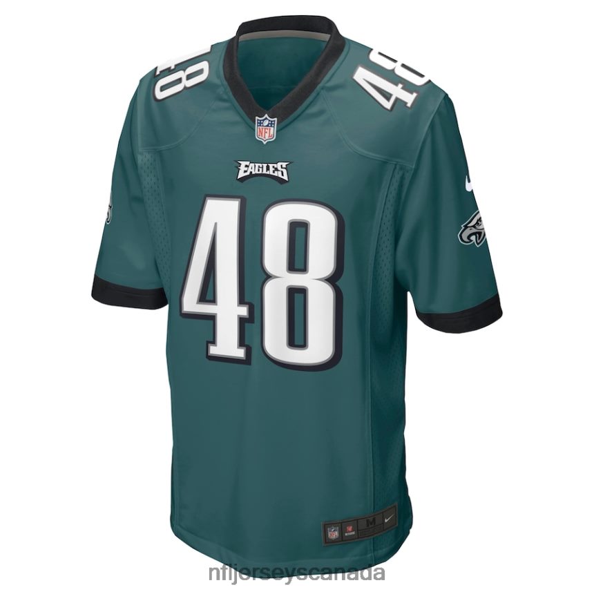 Men Philadelphia Eagles Patrick Johnson Nike Midnight Green Game Player Jersey Clothing NFL TBXFR64891
