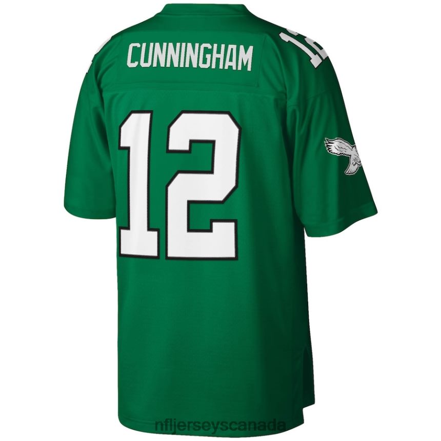 Men Philadelphia Eagles Randall Cunningham Mitchell  Ness Kelly Green Legacy Replica Jersey Clothing NFL TBXFR62299