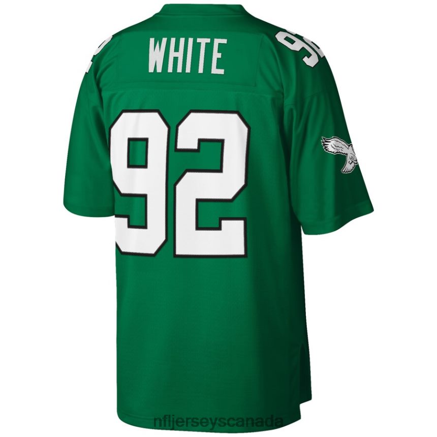 Men Philadelphia Eagles Reggie White Mitchell  Ness Kelly Green Big  Tall 1990 Retired Player Replica Jersey Clothing NFL TBXFR6469