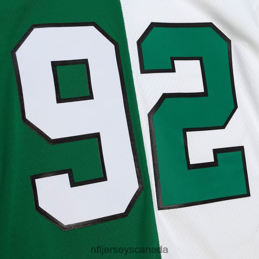 Men Philadelphia Eagles Reggie White Mitchell  Ness Kelly Green/White 1990 Split Legacy Replica Jersey Clothing NFL TBXFR6766