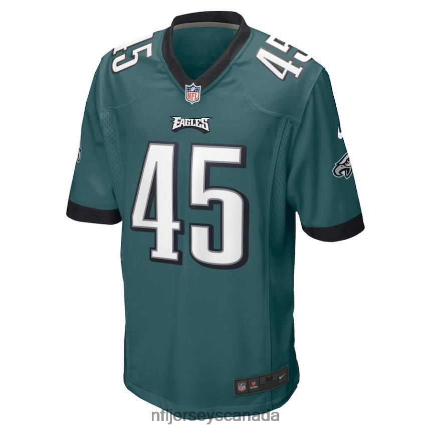 Men Philadelphia Eagles Rick Lovato Nike Midnight Green Game Jersey Clothing NFL TBXFR64344