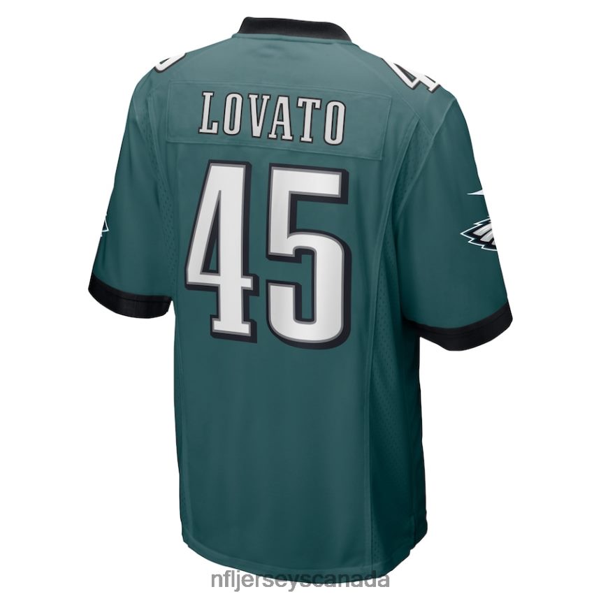 Men Philadelphia Eagles Rick Lovato Nike Midnight Green Game Jersey Clothing NFL TBXFR64344
