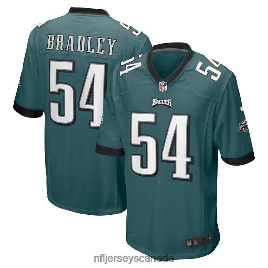 Men Philadelphia Eagles Shaun Bradley Nike Midnight Green Game Jersey Clothing NFL TBXFR64152