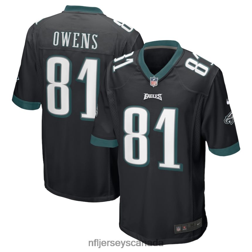 Men Philadelphia Eagles Terrell Owens Nike Black Retired Player Jersey Clothing NFL TBXFR63192