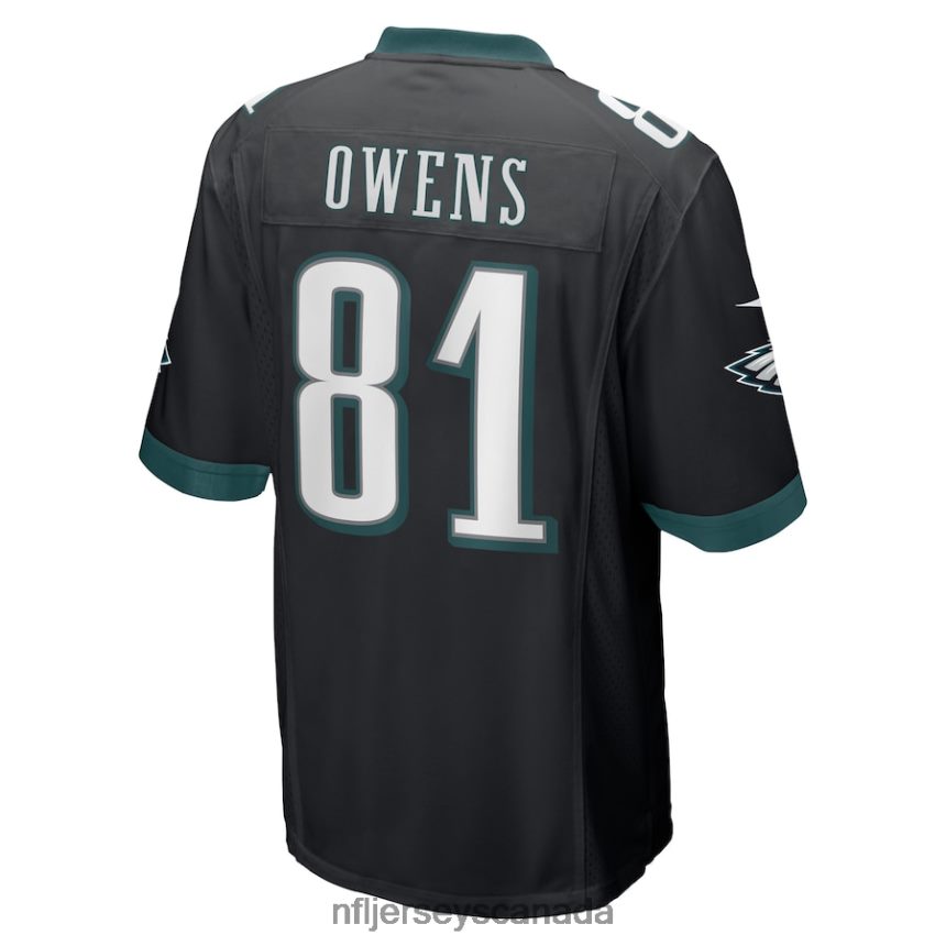 Men Philadelphia Eagles Terrell Owens Nike Black Retired Player Jersey Clothing NFL TBXFR63192