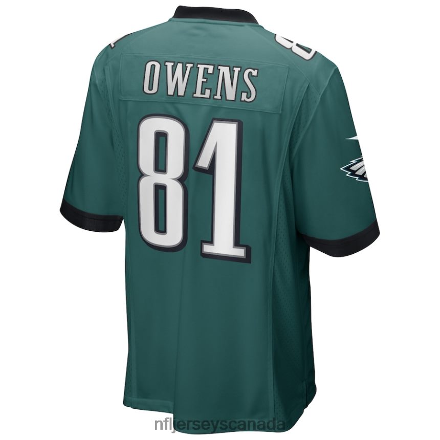 Men Philadelphia Eagles Terrell Owens Nike Midnight Green Game Retired Player Jersey Clothing NFL TBXFR61958