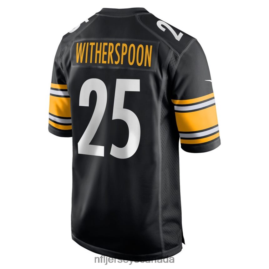 Men Pittsburgh Steelers Ahkello Witherspoon Nike Black Game Jersey Clothing NFL TBXFR65927