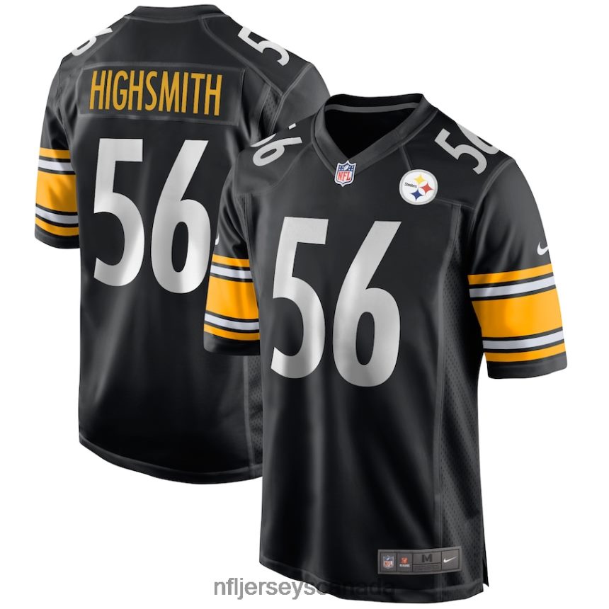 Men Pittsburgh Steelers Alex Highsmith Nike Black Game Jersey Clothing NFL TBXFR61693