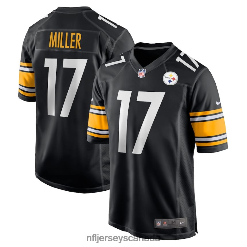 Men Pittsburgh Steelers Anthony Miller Nike Black Game Jersey Clothing NFL TBXFR64289