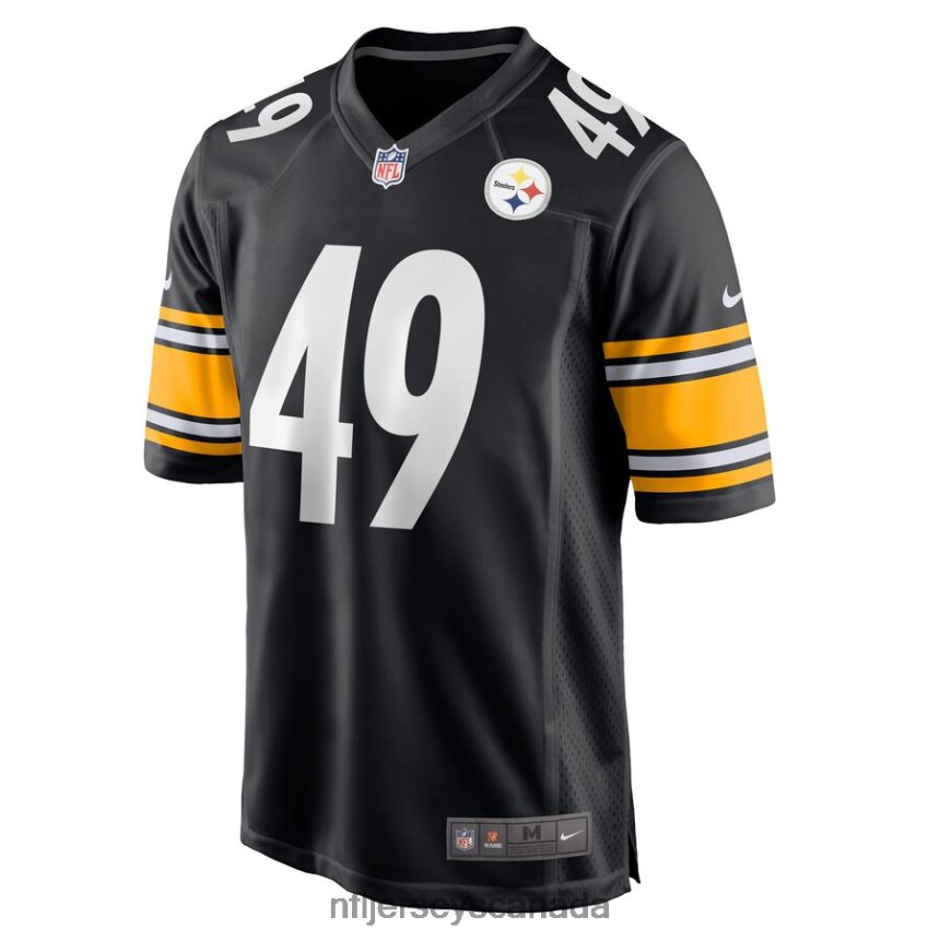Men Pittsburgh Steelers Chapelle Russell Nike Black Game Player Jersey Clothing NFL TBXFR66399