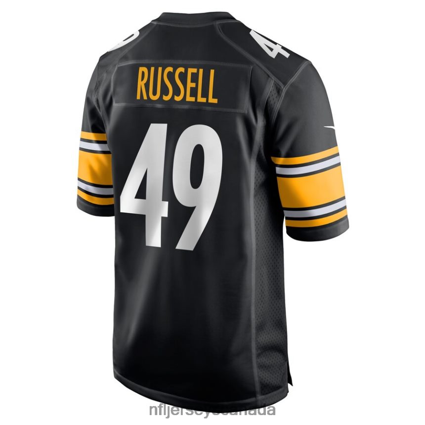 Men Pittsburgh Steelers Chapelle Russell Nike Black Game Player Jersey Clothing NFL TBXFR66399