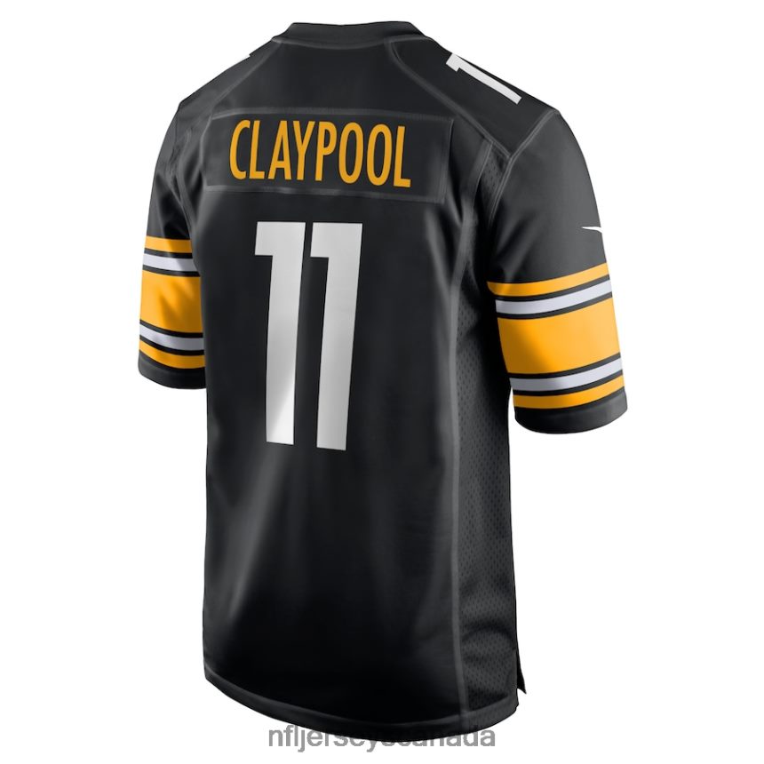 Men Pittsburgh Steelers Chase Claypool Nike Black Game Team Jersey Clothing NFL TBXFR61739