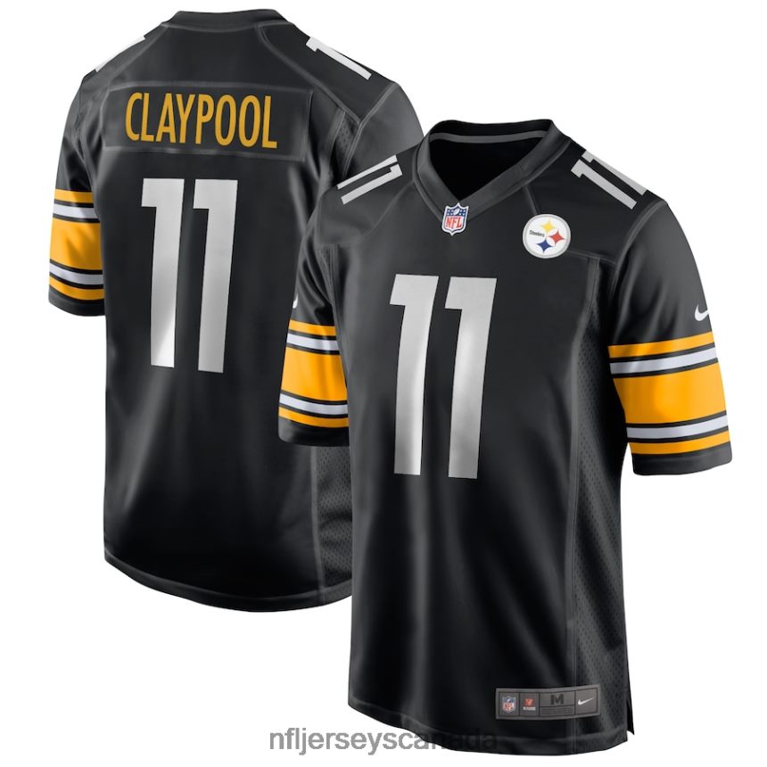 Men Pittsburgh Steelers Chase Claypool Nike Black Player Game Jersey Clothing NFL TBXFR61421