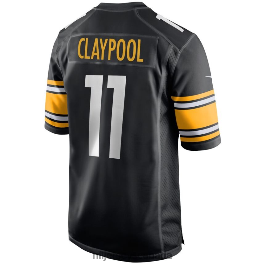 Men Pittsburgh Steelers Chase Claypool Nike Black Player Game Jersey Clothing NFL TBXFR61421