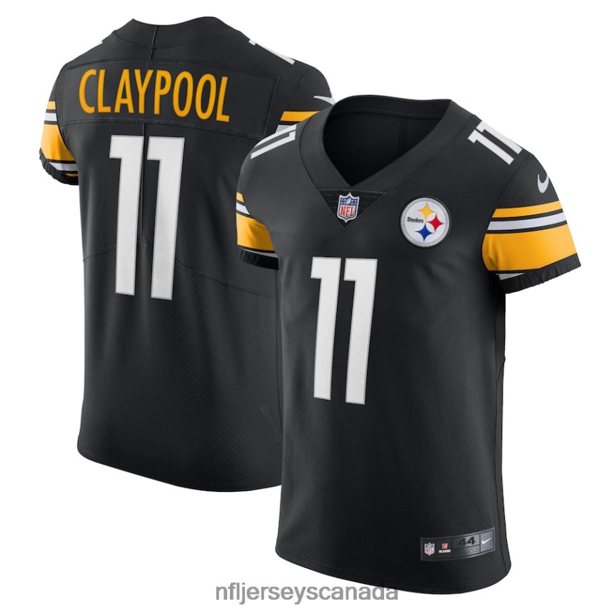 Men Pittsburgh Steelers Chase Claypool Nike Black Vapor Elite Player Jersey Clothing NFL TBXFR62344