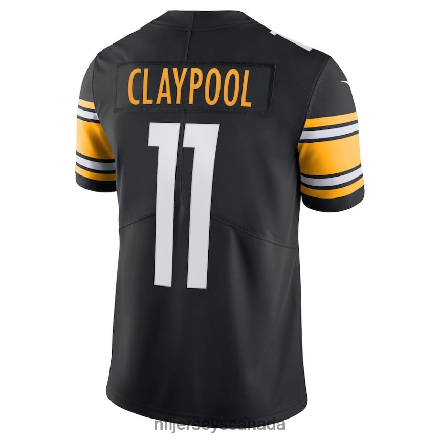 Men Pittsburgh Steelers Chase Claypool Nike Black Vapor Limited Player Jersey Clothing NFL TBXFR62634