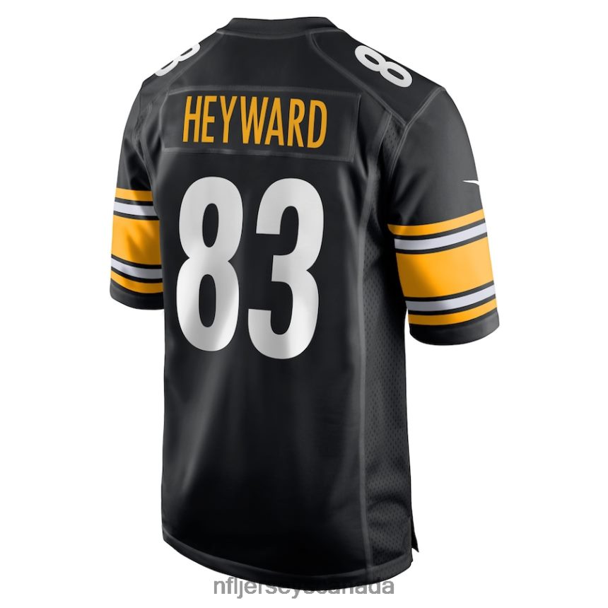 Men Pittsburgh Steelers Connor Heyward Nike Black Game Player Jersey Clothing NFL TBXFR63240