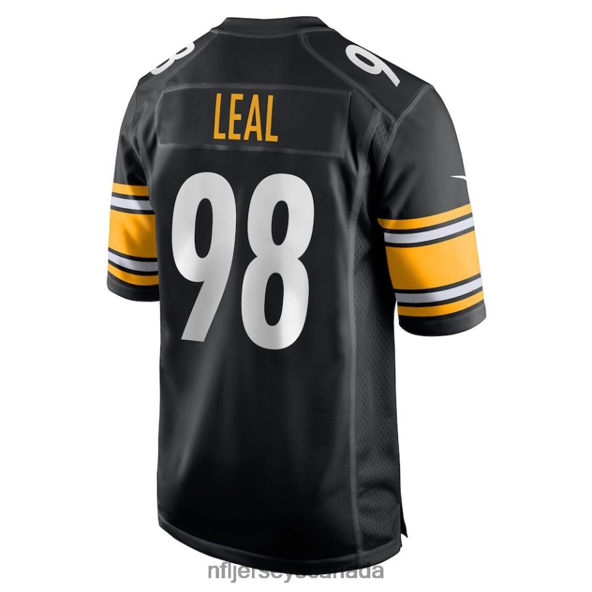 Men Pittsburgh Steelers DeMarvin Leal Nike Black Game Player Jersey Clothing NFL TBXFR66828