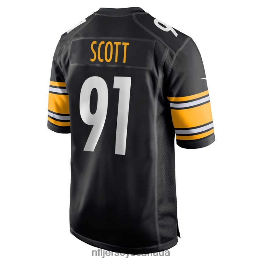 Men Pittsburgh Steelers Delontae Scott Nike Black Game Player Jersey Clothing NFL TBXFR64166